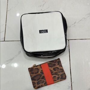Lancôme Gray and Black Cosmetic Bag Set